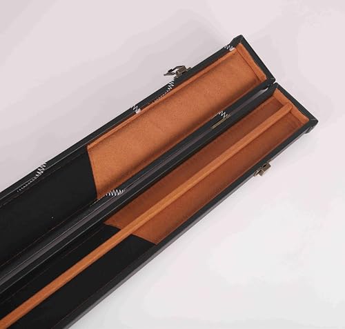 Expert Billiard Pool Cue Stick Hard case,Billiard Carrying Case Holds 1 Complete 2-Piece 58 Inches Cue Sticks(1 Butt/1 Shaft),Two Color Available - color: Black-a
