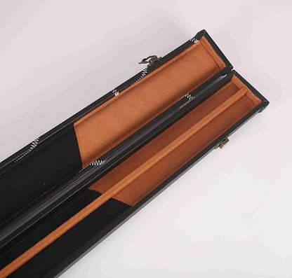 Expert Billiard Pool Cue Stick Hard case,Billiard Carrying Case Holds 1 Complete 2-Piece 58 Inches Cue Sticks(1 Butt/1 Shaft),Two Color Available - color: Black-a