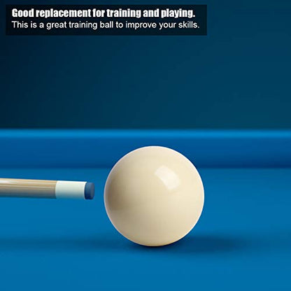 Cue Ball 2pcs White Billiard Balls Professional Pool Balls Smooth 2.25Inches for Pool Table Game Rooms Sports Match