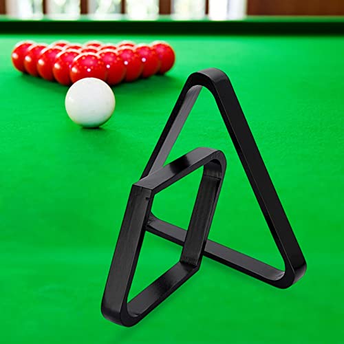 kowaku 2 Pieces Triangle Rack Wooden Billiard Ball Stand Pool Rhombus Positioning Sports Supplies Accessories Suitable for Home Game Room Club - color: Black