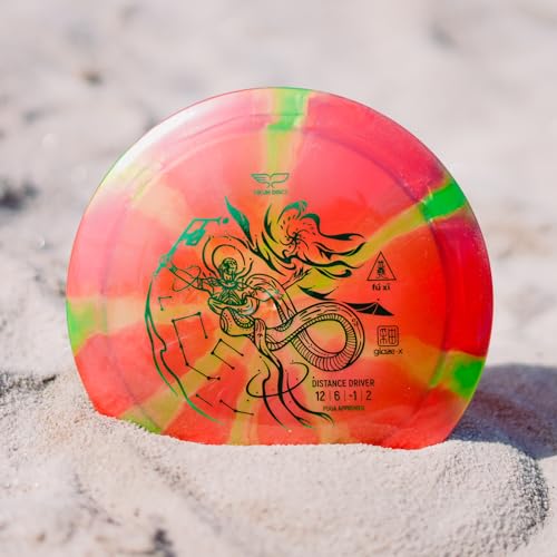 Yikun PDGA Disc Golf Distance Driver 165-176g Glaze Line FUXI Perfect for Outdoor Games and Competition