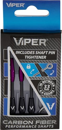 Viper Carbon Fiber High Performance Ultra-Light Dart Shafts, Set of 3 - color: Purple, size: InBetween
