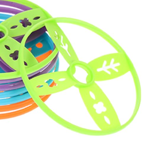 Kisangel 40pcs Flying Discs Supplement Set, Colorful Tossing Discs Compatible with Handheld and Foot-Powered Toys for Outdoor Family School Activities