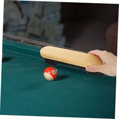 ULTECHNOVO Pool Table Brush for Felt Cleaning Wood Handle Billiard Table Accessory with Soft Bristles for Effortless Maintenance of Cloth and Surfaces
