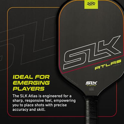 Selkirk Sport SLK Atlas Pickleball Paddle | Carbon Fiber Honeycomb - color: Red, size: Max (All-Around Paddle)