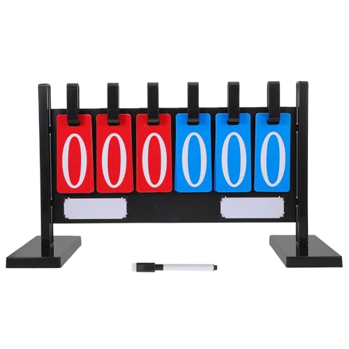 Abaodam Portable Tabletop Scoreboard with Reinforced Stand Clear Flip Score Keeper for Basketball Tennis Volleyball Indoor Multi-Sport Games