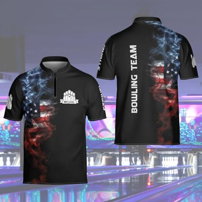 Personalized Custom Jersey for Men, Uniform Shirt for Bowling Team Gift - color: D17