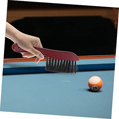 Billiards Pool Table and Rail Cleaning Set 2 Pcs Billiard Brush Kit Pool Table Cleaning Brush Supplies