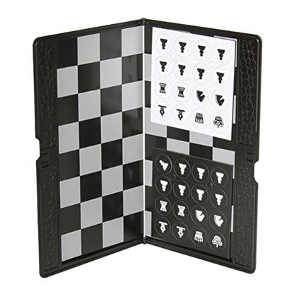 Magnetic Travel Chess Set Lightweight Portable Chess Board Game for Adults and Kids, for Travel and Family Fun, PocketSized Set with Magnetic Pieces