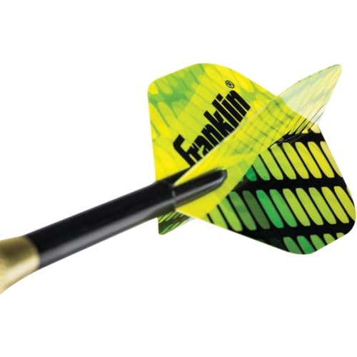 Franklin Sports Soft Tip Darts Set - 6 Pack of 18 Gram Soft Tip Darts - Removable Standard Nylon Flights and Brass Barrels - Lightweight Full Dart Set