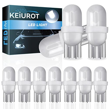 Keiurot 555 Bulb DC AC 6V 6.3V for Pinball Led Bulbs Arcade Pinball Machine Light Bulb Lamp White Nonpolarity, Pack of 10 - color: White, size: T10