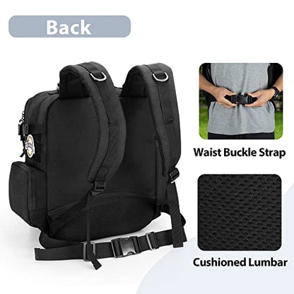 DSLEAF Cornhole Backpack, Cornhole Bag Holds 16-24 Cornhole Bags with Padded Shoulder Straps and Cushioned Lumbar for Comfort, Extra Pockets for Essentials (Patent Design)