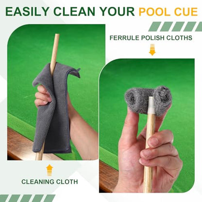 PATIKIL Pool Table Cleaning Brush, Billiard Felt Cleaner Accessory Wooden Pool Brush, Cleaning Cloth, Sticky Lint Roller - color: Brown