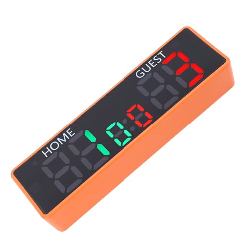 Zunate Mini Digital Scoreboard, 6 Digit Portable Tabletop Electronic Score Keeper with USB C Rechargeable Battery and Buzzer for Board Games and Sports Events