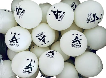 100-Pack Table Tennis Balls – 40+ Seamless White Ping Pong Balls for Training & Practice – Bulk Box for Indoor Table Play, School, or Recreational Use