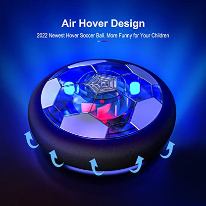 HopeRock 3-in-1 Hover Soccer Ball Hockey Bowling Set, Indoor and Outdoor Toys for Kids Ages 3-12, Outside Toys with LED Lights, Christmas Birthday Gifts for 3 4 5 6 7 8 9+ Year Old Boys Girls - style: Style A