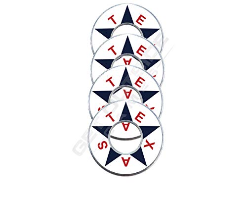 4 Texas Star VVashers - Washer Toss Board Game Washers (White, 4 VVashers with Container) - color: White, size: 4 VVashers with Container