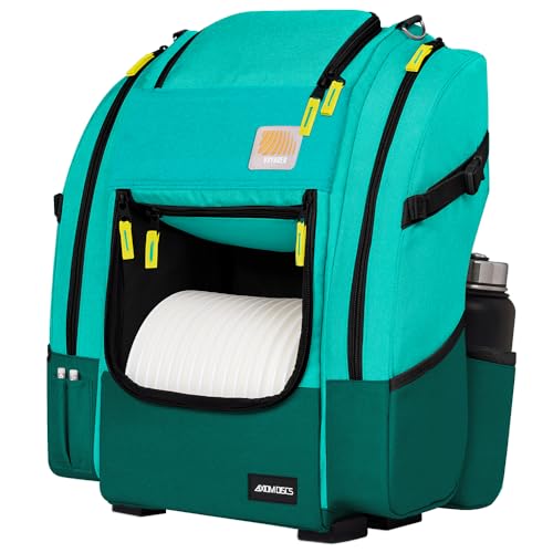 Axiom Discs Voyager Series Backpack Disc Golf Bag (Choose Your Color and Size) - color: Aqua/Emerald, style: Voyager