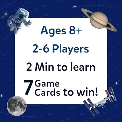 Skillmatics Guess in 10 NASA Space, Perfect for Boys, Girls, Kids & Families Who Love Card Games, Educational Toys, Travel Games, Gifts for Ages 8, 9, 10 and Up - style: 4. Space