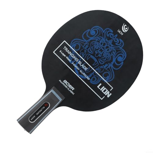 Table Tennis Paddle with Carbon Fiber and Aryl Group Fiber, 7-Ply Wood Pong, Long Handle Horizontal Racket Bat, 90g - size: Short