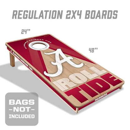 YouTheFan NCAA 2' x 4' Slogan Series Professional Wood Cornhole Game - color: Alabama Crimson Tide