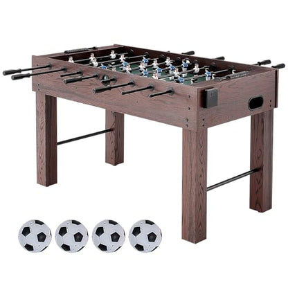 Happybuy Foosball Table, 55-inch Standard, Indoor Full Size for Home, Family, Game Room, Set with 4 Balls, 2 Cup Holders