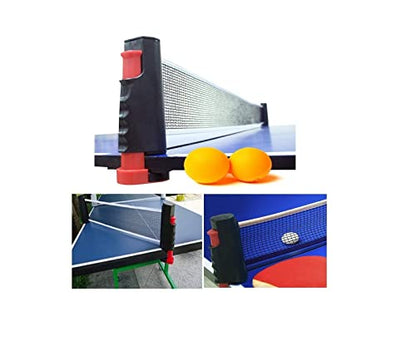 C&H Solutions Ping Pong Set - Recreation Games for Indoor or Outdoor Use, Anywhere Table Ping Pong Set with Paddles and Balls, Retractable Table Ping Pong Net