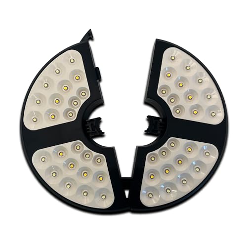 Disc Store Disc Golf Basket Light - Water-Resistant Disc Sports Golf Hole Lights with Stepless Dimming, White LED & Yellow Natural Lights, Up to 72-Hour Runtime