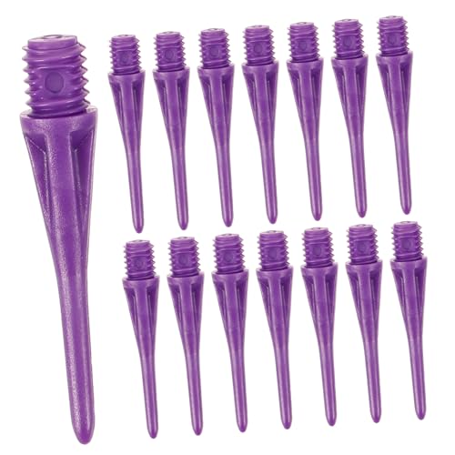 BESPORTBLE Soft Head Game Soft Tip Points Soft Tip Flights Fin Target Throw Soft Tip Scoreboard Tungsten Flechettes - color: Purple