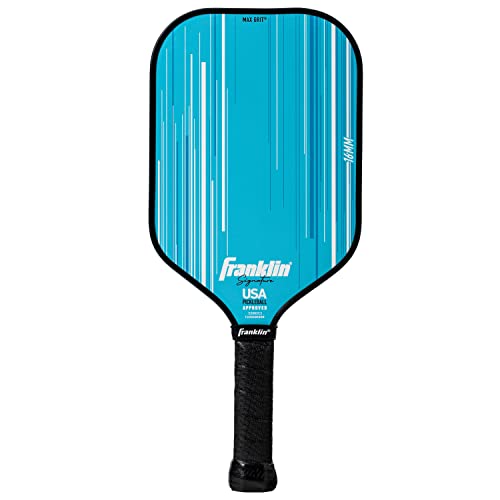 Franklin Sports Pro Pickleball Paddles - Signature Series Pro Pickleball Paddle with MaxGrit Surface - USA Pickleball (USAPA) Approved Tournament Pickleball Paddles - 13mm + 16mm Polypropylene Cores - color: Pro Player - Blue, size: 16mm