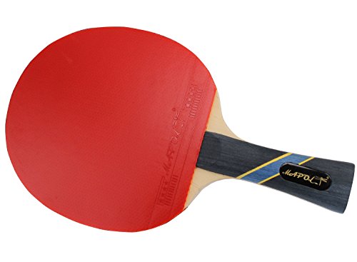 MAPOL 2 Pack of 4 Star Professional Ping Pong Paddle Advanced Training Table Tennis Racket with Carry Case