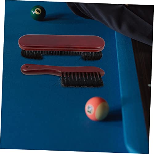 2pcs Billiard Table Broom Billiard Table Pool Table Clean Brush Pool Table Brush Set Multifunctional Cleaning Brush Felt Kit Wood Cleaner Billiards Pool Table Clean Brush