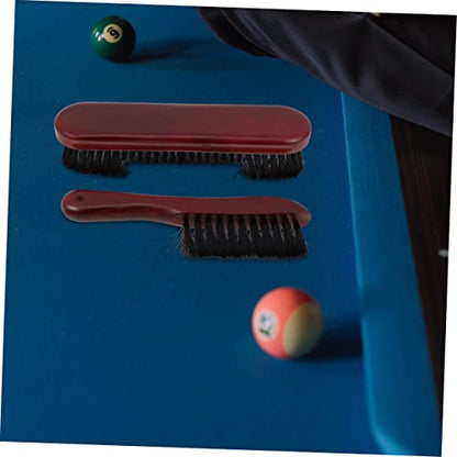 2pcs Billiard Table Broom Billiard Table Pool Table Clean Brush Pool Table Brush Set Multifunctional Cleaning Brush Felt Kit Wood Cleaner Billiards Pool Table Clean Brush