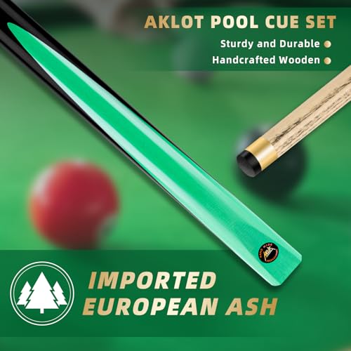 AKLOT Pool Cues Sticks, 57" /36" Billiard Cues Sticks 13/12mm Tip One Piece Wood Pool Cue with 20/12oz Pool Sticks for Adults Beginners Small Spaces Bar - size: 36" 12OZ Kids Pool Cue set of 4