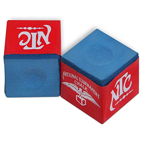 Silver Cup National Tournament Pool cue Billiard Premium Chalk - ONE Dozen - color: Blue