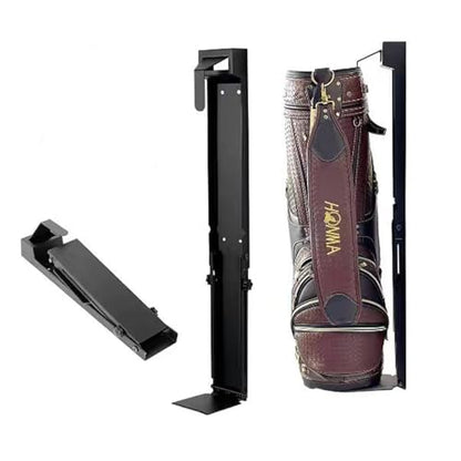 Wall Mount Golf Bag Stand Storage Rack，Upgraded Foldable ，Anti-Slip, Highly Adjustable in Freedom，Golf Bag wall Rack is Suitable for Homes, Clubs, Training Grounds