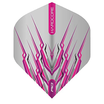 RED DRAGON Peter Wright Snakebite Hard Mohawk Hardcore Dart Flights - 3 Sets Per Pack (9 Flights in Total) - color: Pink