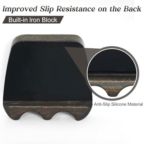Cue Rest Cue Stick Holder Pool Cue Holder - style: Wood-2 Holes Brown