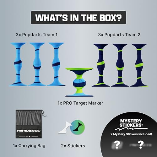 Popdarts PRO Pack Game Set (Drizzle) - Indoor, Outdoor Suction Cup, Throwing Game - Competition with a POP - color: Drizzle