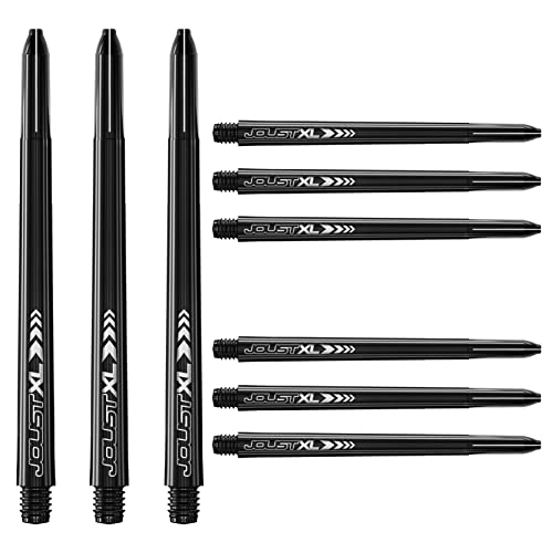RED DRAGON Luke Humphries Joust XL Dart Shafts - Extra Long Nylon Dart Stems for Stable Flight & Consistent Trajectory, 9 Shafts (3 Sets)