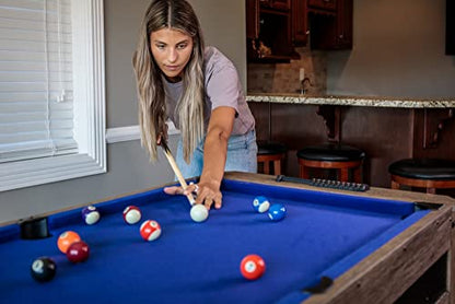 Triumph 56" 4-in-1 Swivel Multi-Game Table - Air Hockey, Billiards, Foosball, Ping Pong - Rustic Wood Grain Finish