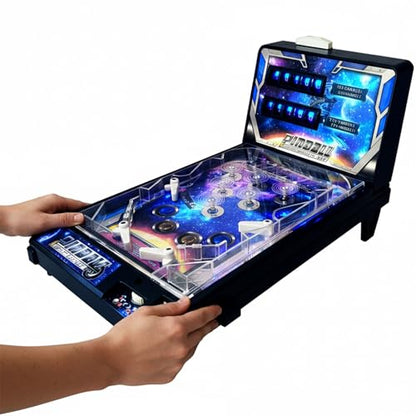 Tabletop Arcade Pinball, Pinball Game with Lights & Sounds, Classic Tabletop Game, Parent Child Interactive, Ball Shooting Adults-Kids 3+