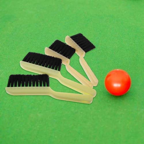 4pcs Pool Table Cleaning Brush Set for Felt and Fabric Surfaces Plastic Billiard Table Cleaner with Versatile Use and Easy Maintenance