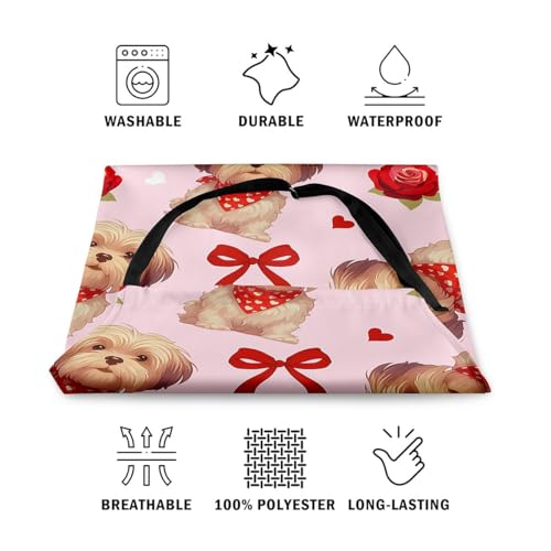 Castle Fairy Cute Rabbit Deer Kitchen Apron - color: Rose Bow Pink