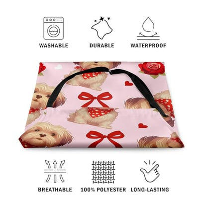 Castle Fairy Cute Rabbit Deer Kitchen Apron - color: Rose Bow Pink