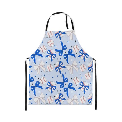 Castle Fairy Cute Rabbit Deer Kitchen Apron - color: Baseball Blue