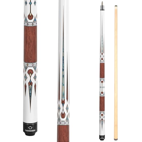 HomeSeason Pool Cue Stick 58" Billiard Cue Sticks Professional Low Deflection Pool Sticks - color: 21oz