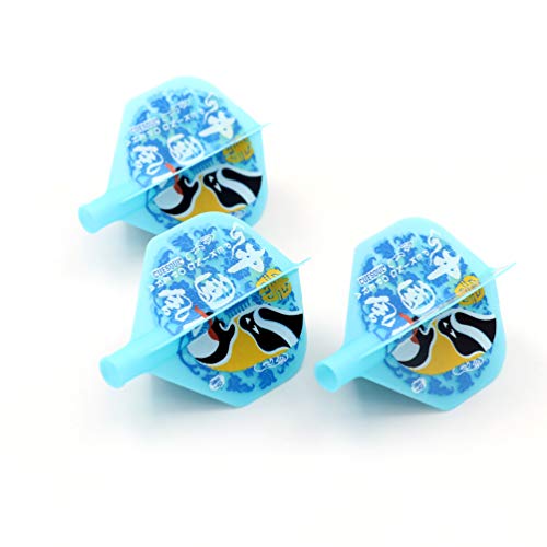 CUESOUL TERO AK4 Dart Flights Standard Shape,Peking Opera Design,Set of 3 pcs - color: Blue
