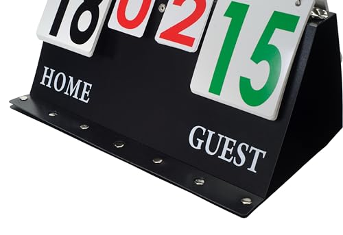 Tandem Sport Score Keeper - Double-Sided Score Flipper for Volleyball, Basketball, Baseball & Football - Tabletop Easy Flip Scoreboard