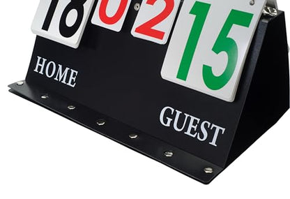 Tandem Sport Score Keeper - Double-Sided Score Flipper for Volleyball, Basketball, Baseball & Football - Tabletop Easy Flip Scoreboard